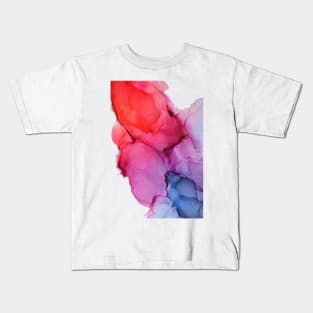 Bleeding Rainbow Blend - Alcohol Ink Painting Kids T-Shirt